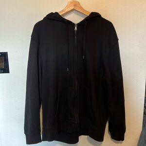 H&M Black Zip up Hoodie, Mens XXL
